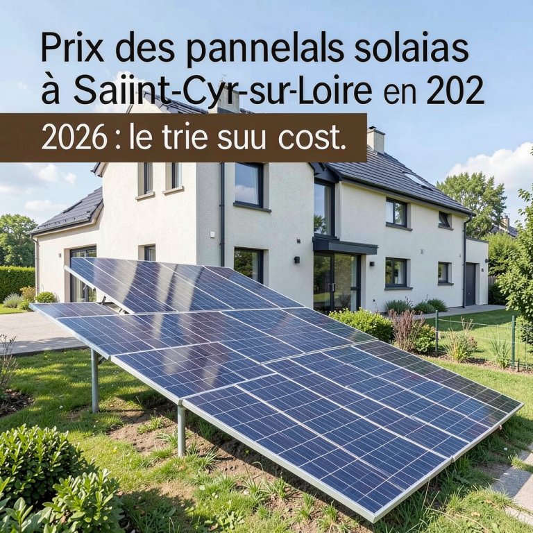 Prix des panneaux solaires à Saint-Cyr-sur-Loire en 2026 : le vrai coût