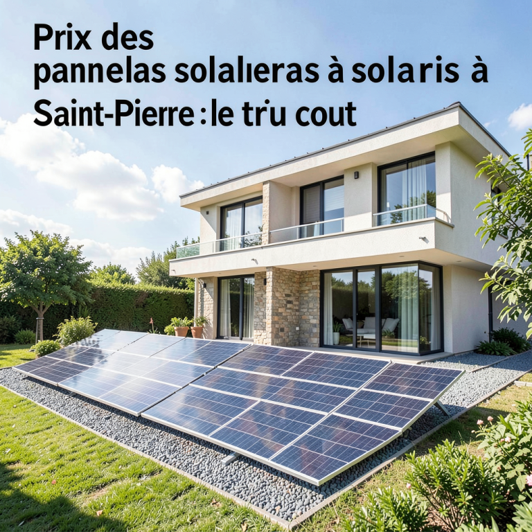 Prix des panneaux solaires à Saint-Pierre en 2026 : le vrai coût