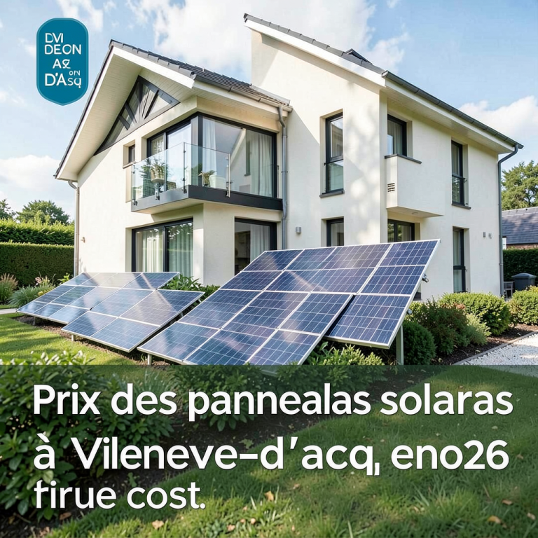 Prix des panneaux solaires à Villeneuve-d’Ascq en 2026 : le vrai coût