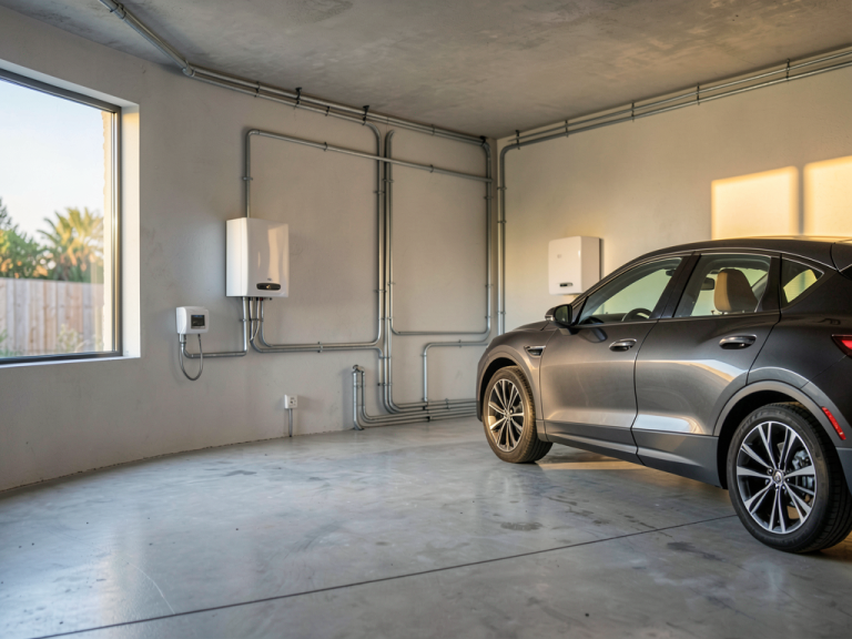 Borne de recharge en maison individuelle