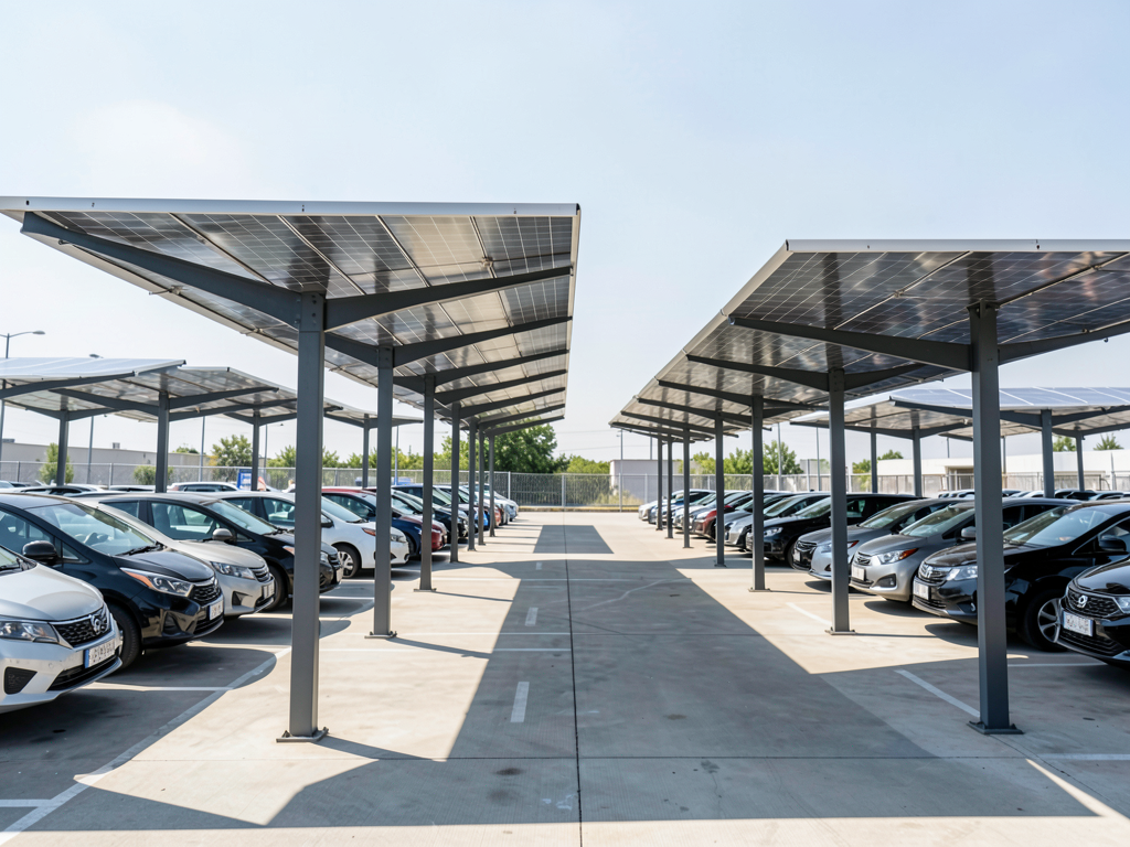 Prix ombrière parking : guide complet des tarifs et investissements en 2026