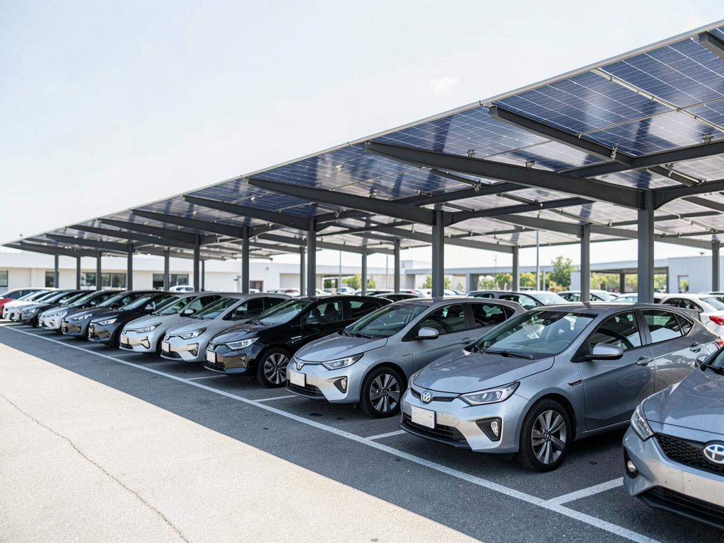 Prix ombrière parking : guide complet des tarifs et investissements en 2026