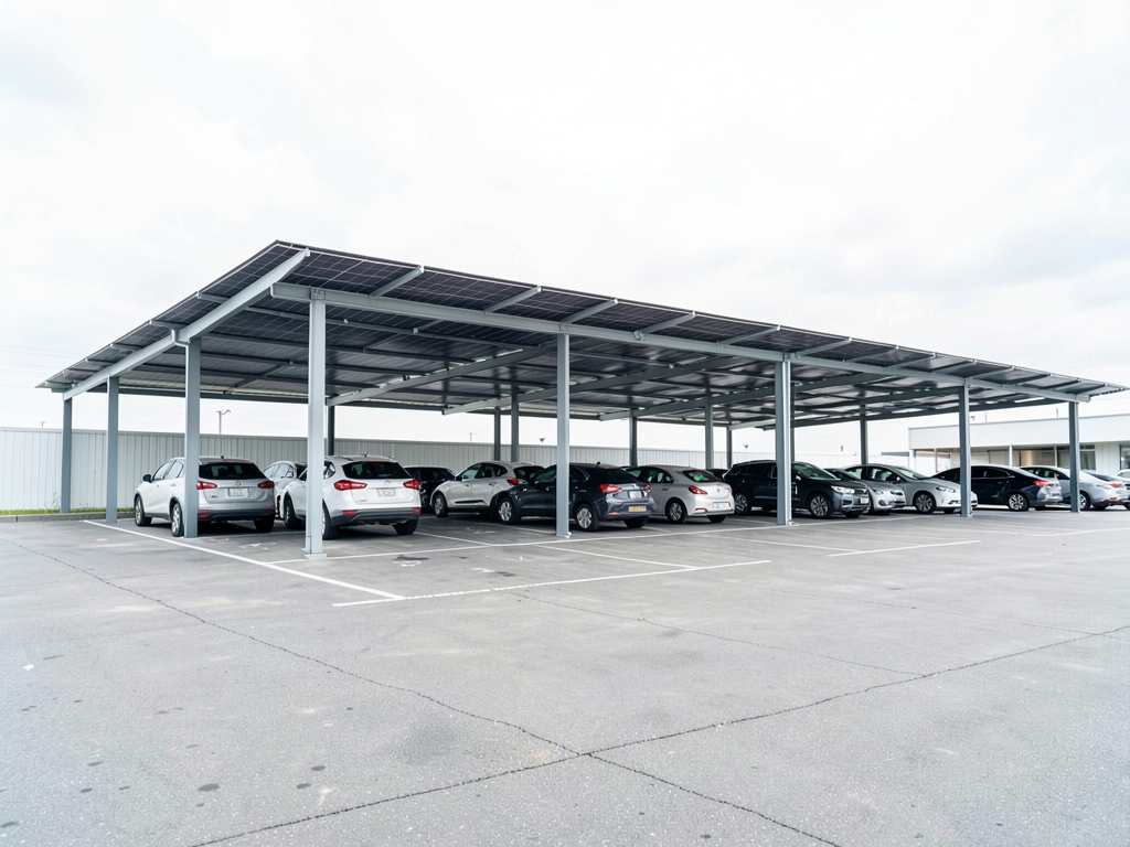 Prix ombrière photovoltaïque parking 2026 : guide complet des coûts et investissements