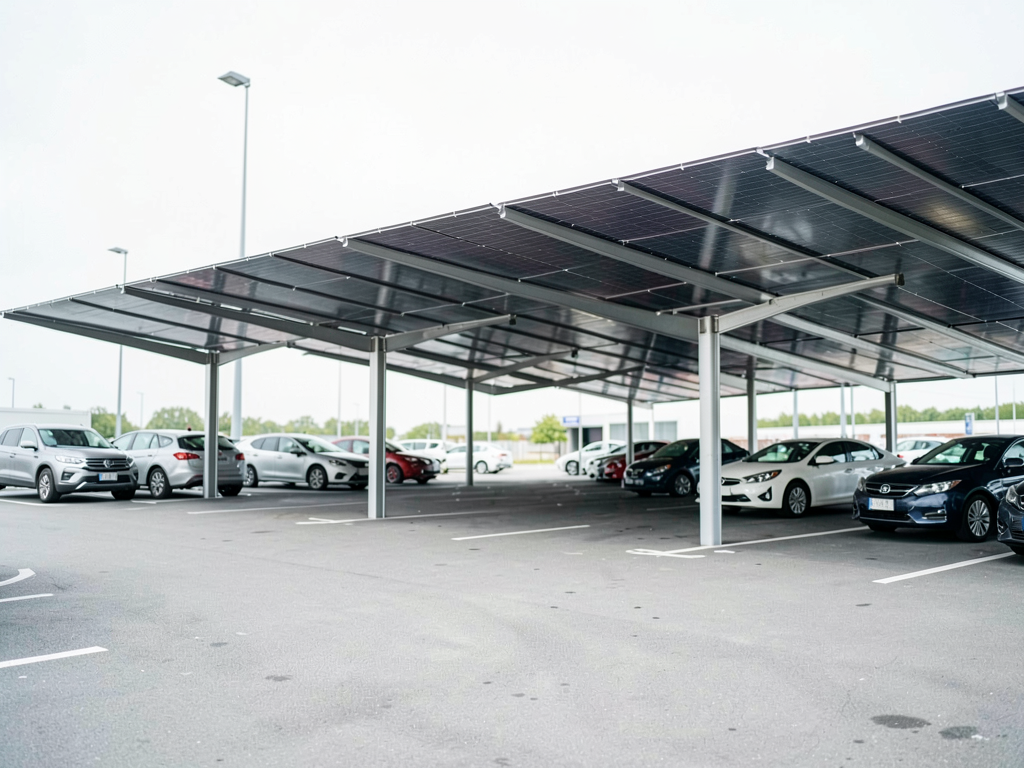 Prix ombrière photovoltaïque parking 2026 : guide complet des coûts et investissements