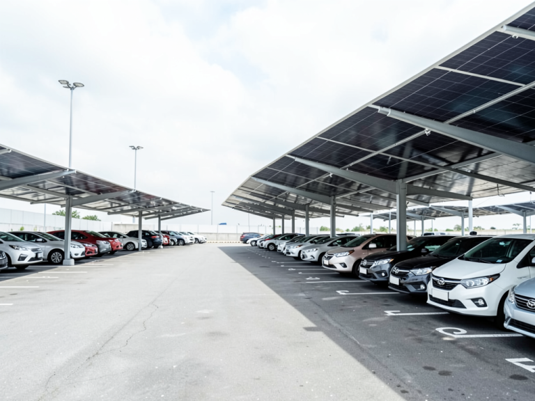Prix ombrière photovoltaïque parking 2026 : guide complet des coûts et investissements