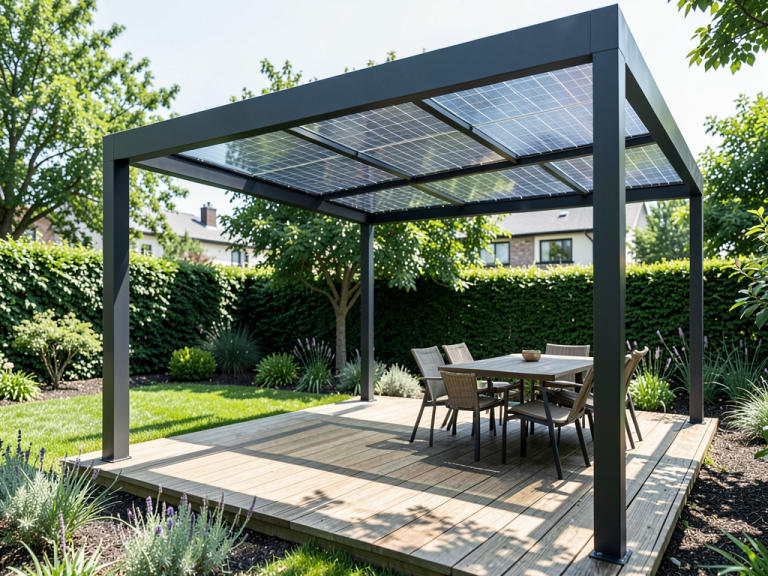 Prix des structures de montage sur ombrière de jardin