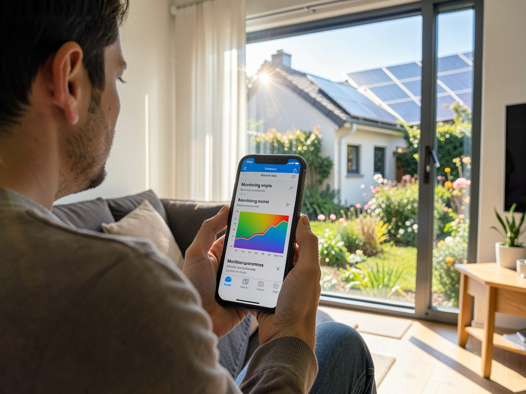 Comment fonctionne le monitoring de production sur smartphone pour suivre ses panneaux ?
