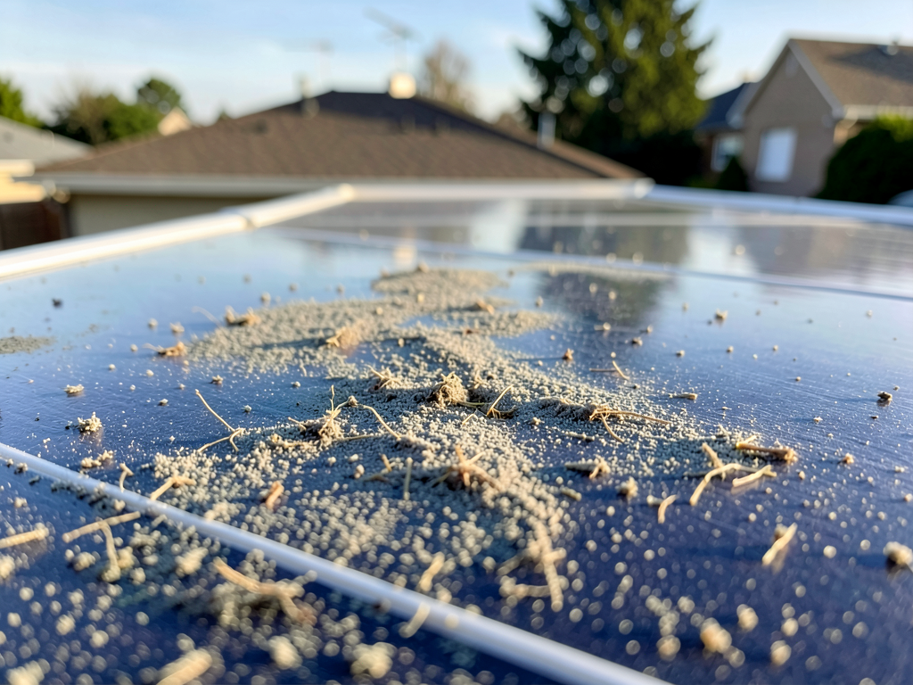 Quel est l'impact de la poussière et de la pollution sur la production solaire ?