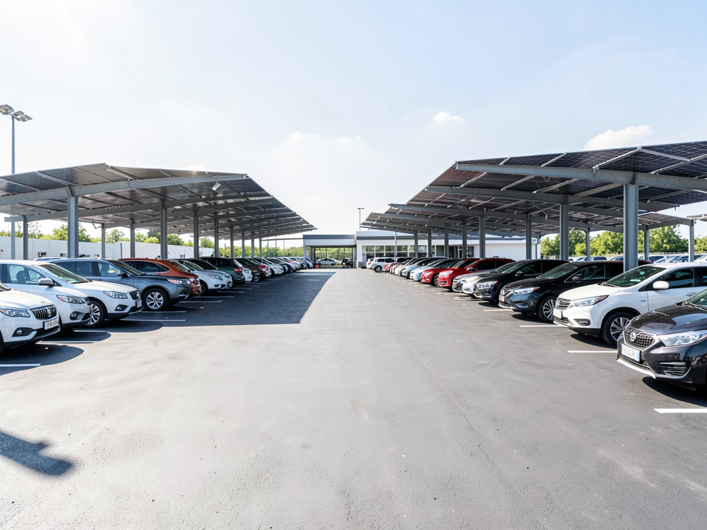Ombrières photovoltaïques sur parking